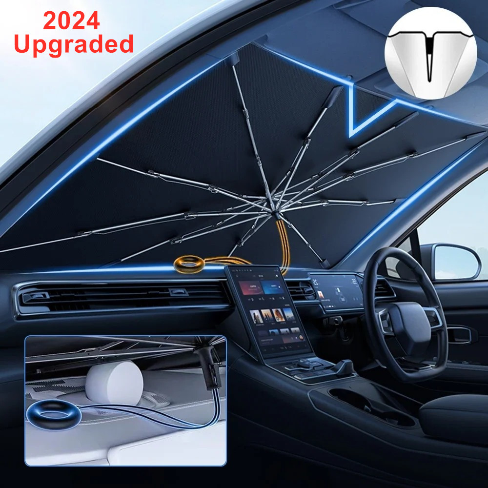 Car Sunshade Windshield Umbrella Foldable - NUOVO Aggiornato Parabrezza per Auto Parasole