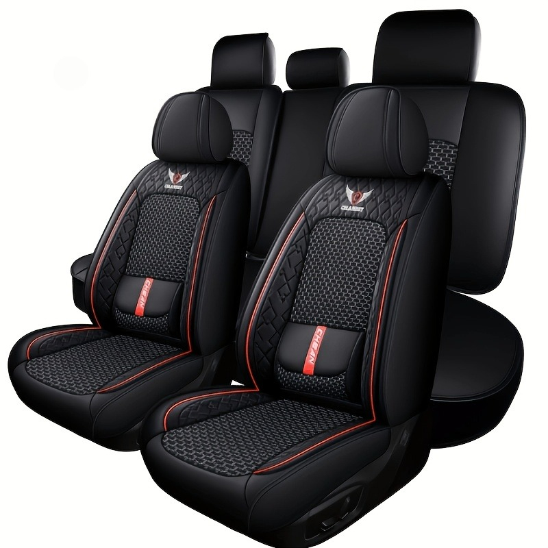 Leather Car Seat Covers Full Set Universal - Per Polo 9n3, Leapmotor B05, Citroen