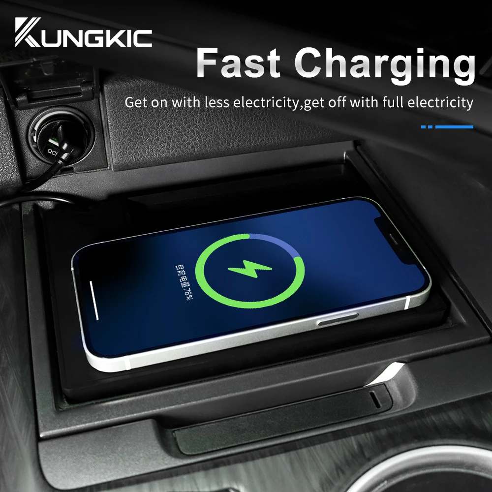 Wireless Car Charger Mount Fast Charging - Caricatore Wireless per Auto Toyota Camry