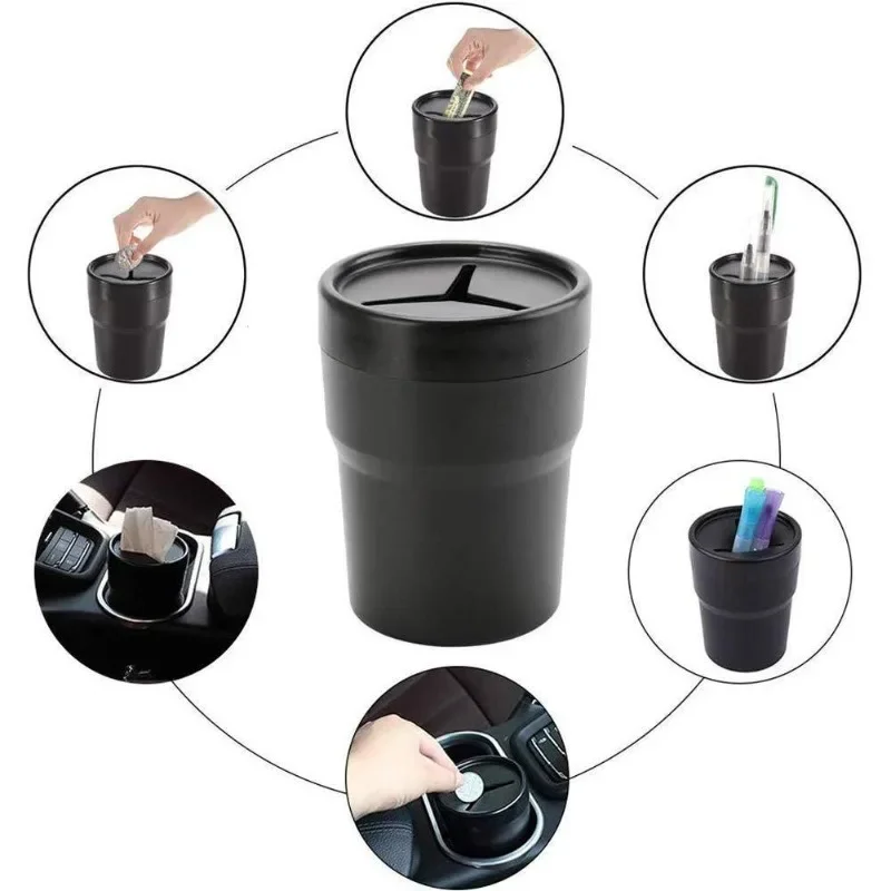2 cestini per rifiuti da auto  - Waterproof Car Trash Can With Lid recensione e prezzo
