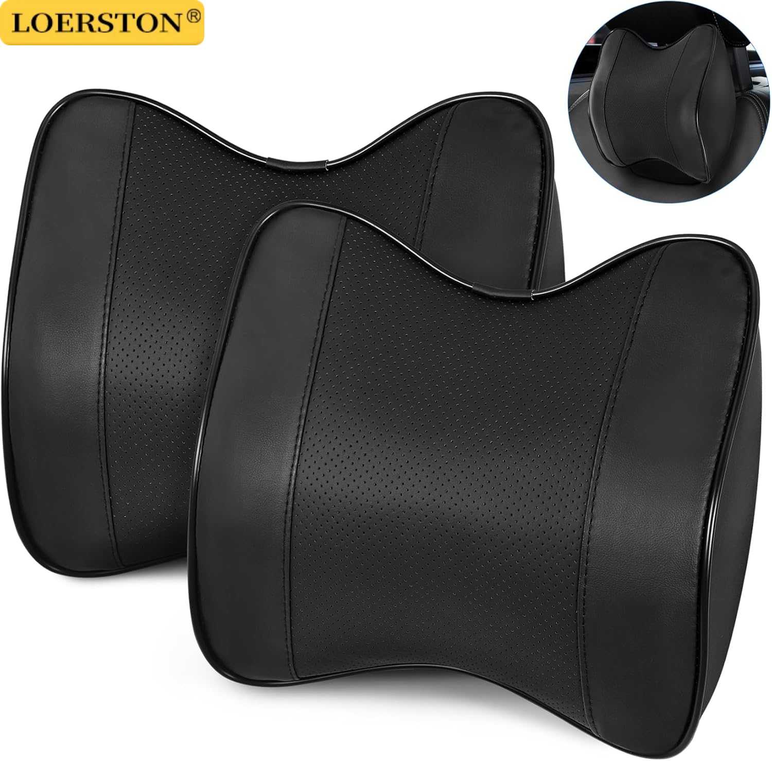 Cuscino Poggiatesta per Auto,  - Memory Foam Car Neck Pillow Lumbar Support recensione e prezzo