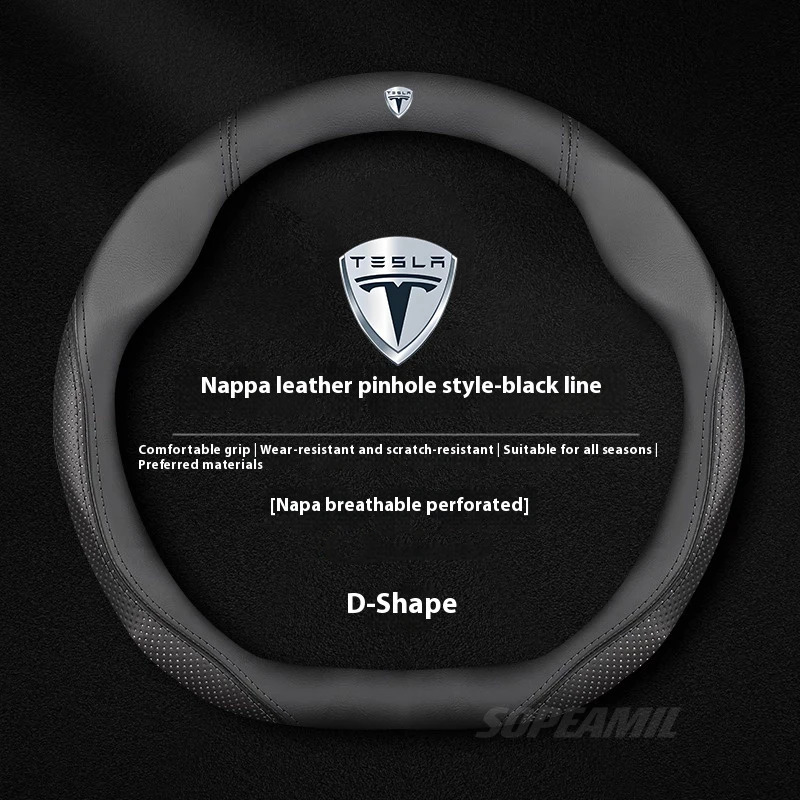 Tesla Model 3 Model Y Model S  - Car Steering Wheel Cover Anti Slip Breathable recensione e prezzo