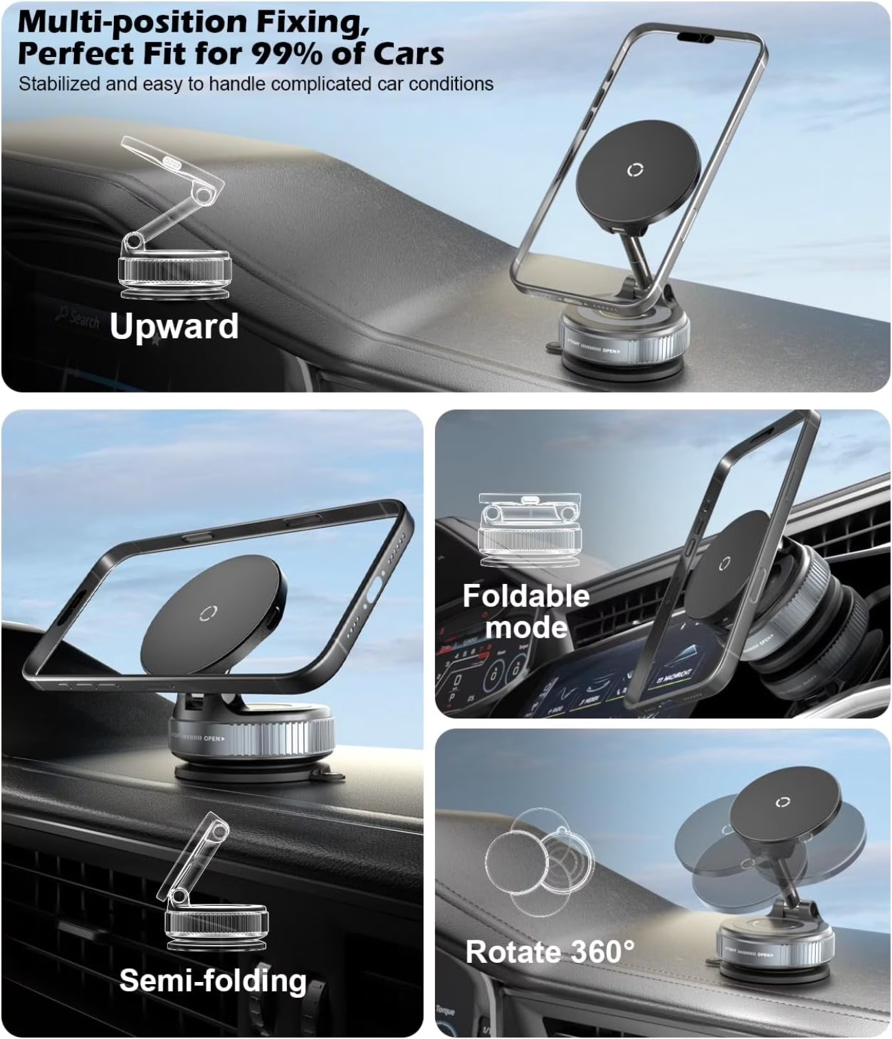 Caricatore Wireless Veloce 15W - Wireless Car Charger Mount Fast Charging recensione e prezzo